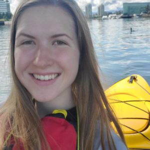Lauren Foote out kayaking.