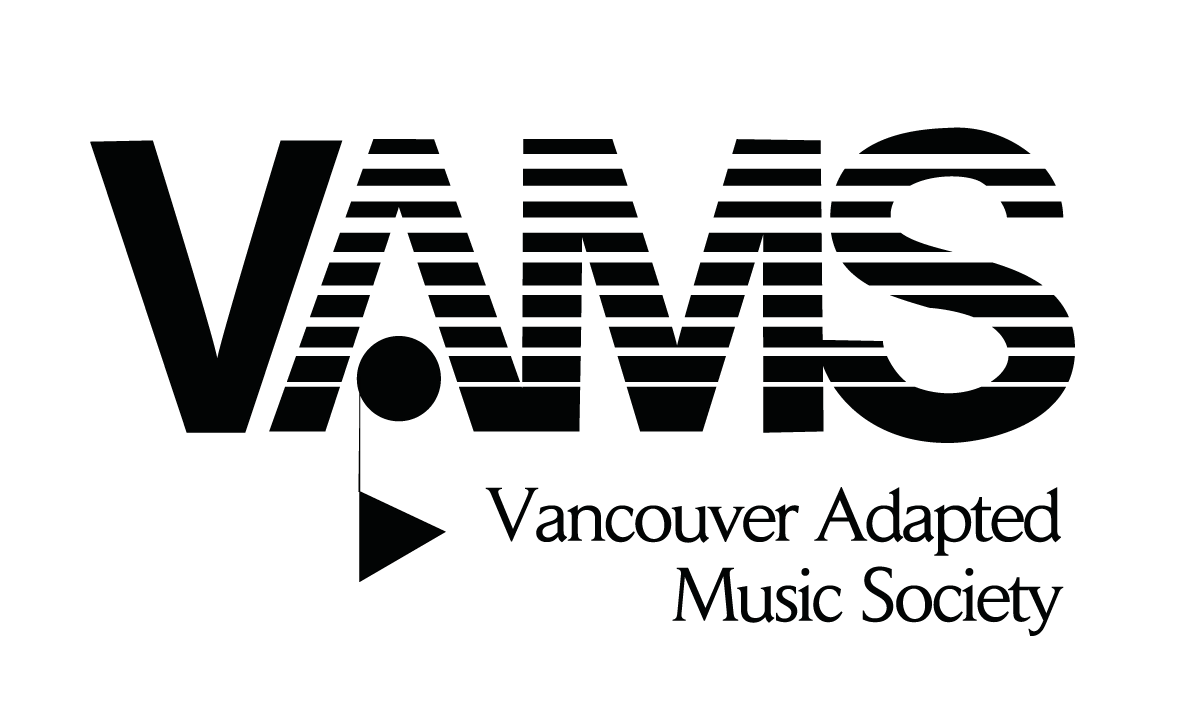 VAMS - Vancouver Adapted Music Society logo.